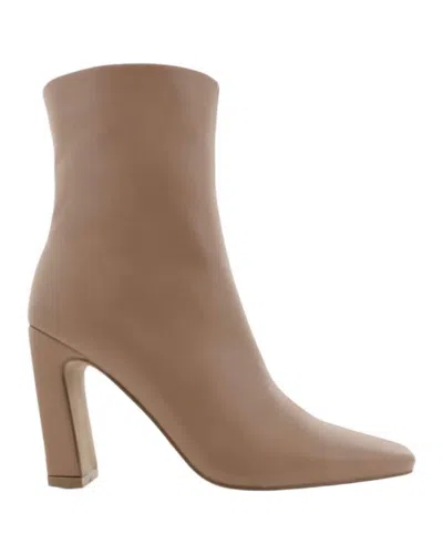 Billini Women's Iva Block Heel Bootie In Almond In Brown