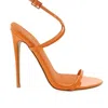 Billini The Naked Sandal In Orange Patent