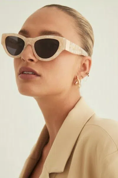 Billini Women's Thick Band Sunglasses In White In Neutral