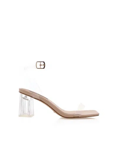 Billini Women's Ukiah Clear Heel Shoe In Nude In Brown