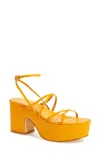Billini Winslow Platform Sandal In Yellow