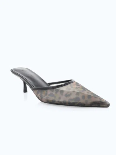 Billini Women's Winton Mesh Pointed Mule Heel In Leopard In Animal Print