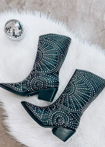 Billini Women's Yori Studded Boots In Black In Green