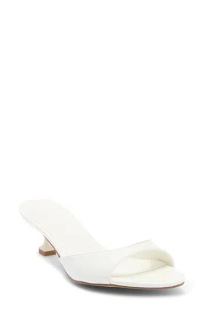 Billini Yasser Kitten Heel Mule In White