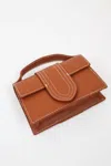 BILLINI ZAYLEE SHOULDER BAG IN TAN-WHITE CONTRAST