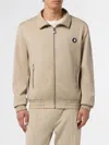 Billionaire Cotton Bomber Jacket With Python Leather Inserts In Neutral