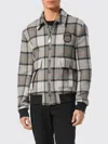Billionaire Check-pattern Jacket In Black