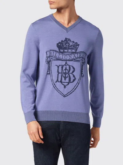 Billionaire Silk Pullover In Purple