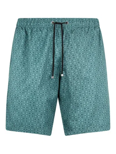 Billionaire All-over-print Swimming Shorts In Green