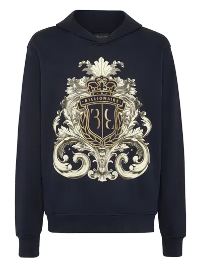 Billionaire B Baroque Hoodie In Blue