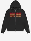 Billionaire Cotton Sweatshirt With Rhinestone Logo In Black