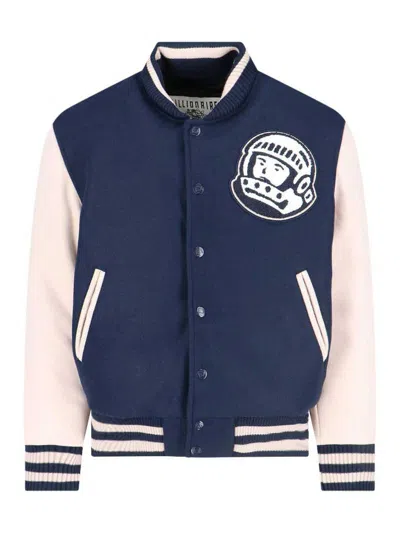 Billionaire Arch Logo Bomber Jacket In Blue