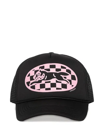Billionaire Boys Club - Ice Cream Checker Running Dog Trucker Cap In Black
