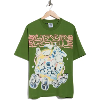 Billionaire Boys Club Abandon Planet Cotton Graphic T-shirt In Green