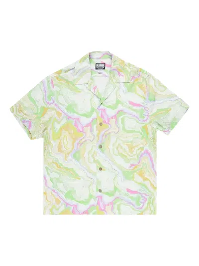 Billionaire Boys Club Abstract-pattern Short-sleeve Shirt In Brown