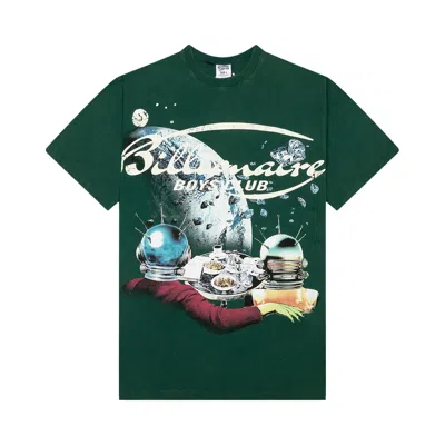 Pre-owned Billionaire Boys Club Asteroids Oversized Short-sleeve Knit 'rain Forest' | Green | Men's Size M