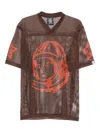 Billionaire Boys Club Astro Graphic-detail Mesh T-shirt In Brown