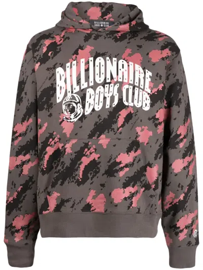 Billionaire Boys Club Camo Arch Camouflage-print Cotton-jersey Hoody In Grey