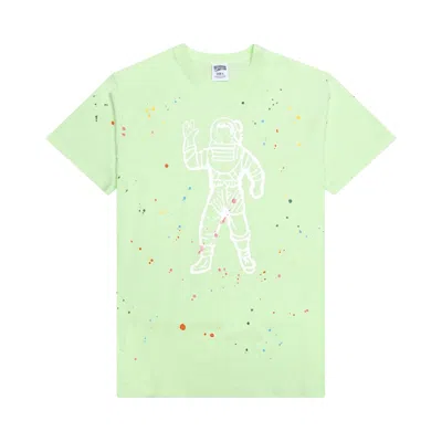 Pre-owned Billionaire Boys Club Astro Splattered Short-sleeve Knit 'patina Green' | Men's Size Xl