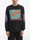 Billionaire Boys Club Astronaut-print Long-sleeve T-shirt In Black
