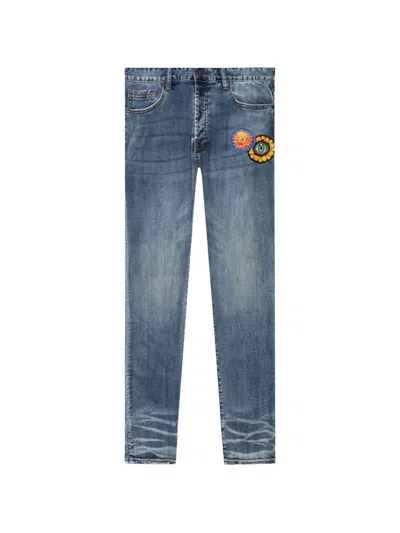 Billionaire Boys Club Bb Axil Appliqué Jeans In Blue