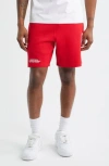 Billionaire Boys Club Bb Helmet Cotton Drawstring Shorts In Red