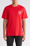 Billionaire Boys Club Bb Helmet Graphic T-shirt In Red
