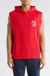 Billionaire Boys Club Bb Space Sleeveless Pullover Hoodie In Red
