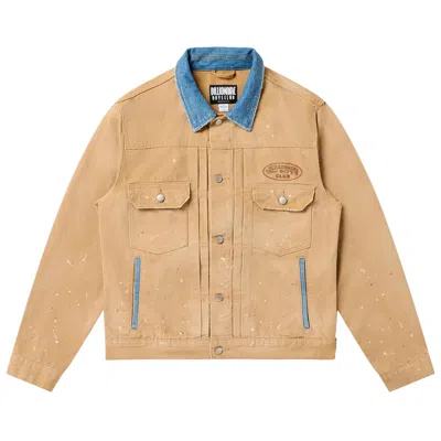 Pre-owned Billionaire Boys Club Bb Trucker Jacket 'sandstorm' | Brown | Men's Size S