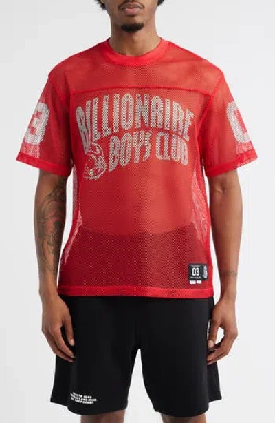 BILLIONAIRE BOYS CLUB BILLIONAIRE BOYS CLUB BB VARSITY MESH FOOTBALL T-SHIRT