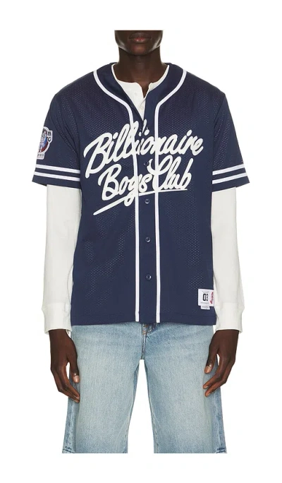 Billionaire Boys Club Big Chew Baseball Shirt In Blue