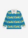 Billionaire Boys Club Boys Robot Camo Rugby Top In Blue