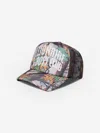 Billionaire Boys Club Kids Tree Camo Arch Logo Trucker Cap In Multi
