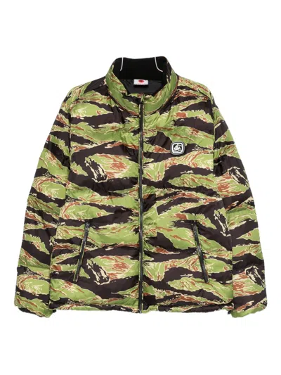 Billionaire Boys Club Camou Down Jacket In Green