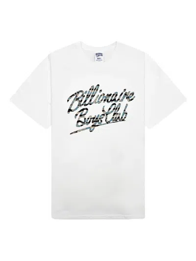 Billionaire Boys Club Camouflage-print Logo T-shirt In White