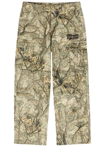Billionaire Boys Club Camouflage Wide-leg Cotton Cargo Trousers In Multi
