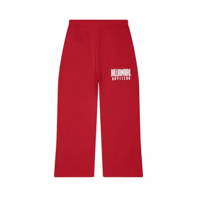 Pre-owned Billionaire Boys Club Camp Oversize Fit Sweatpants 'red' | Men's Size Xl