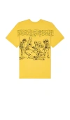 Billionaire Boys Club Chalkdust Short Sleeve Tee In Yellow