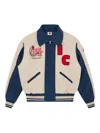 Billionaire Boys Club Chceckout Varsity Jacket In Blue