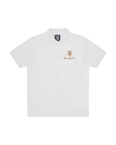 Billionaire Boys Club Kids' Clubhouse Polo Shirt In White