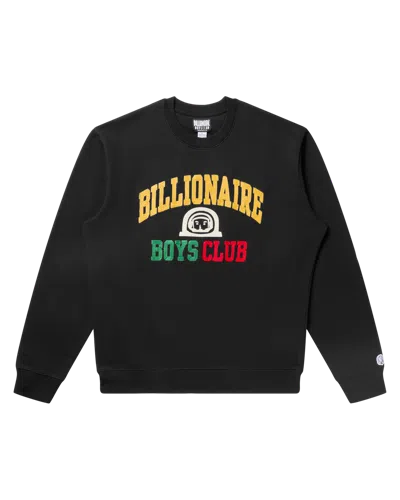 Billionaire Boys Club Kids' Collegiate Crew Sweatshirt In Black