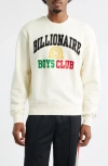Billionaire Boys Club Collegiate Embroidered Sweatshirt In White