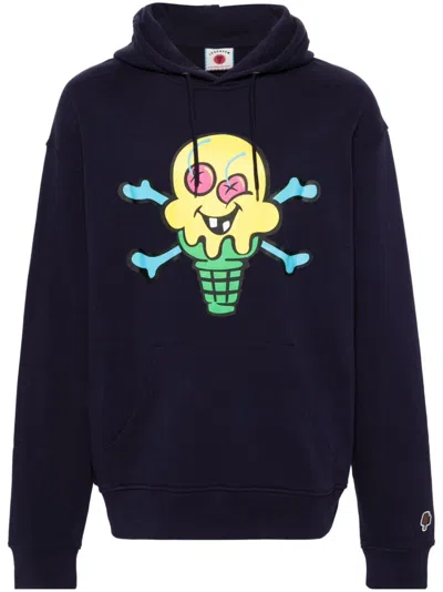 Billionaire Boys Club Cones&amp;bones Printed Hoodie In Blue
