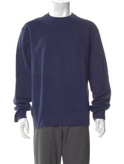 Pre-owned Billionaire Boys Club Crew Neck Long Sleeve Sweatshirt In Blue