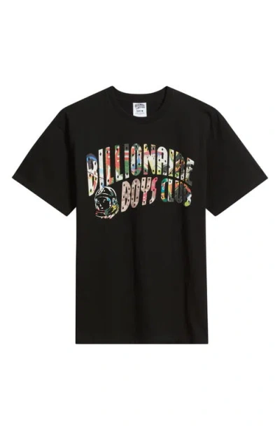 Billionaire Boys Club Curve Collage Cotton Graphic T-shirt In Black
