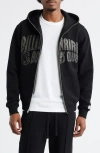 Billionaire Boys Club Curve Graphic Zip Hoodie In Black