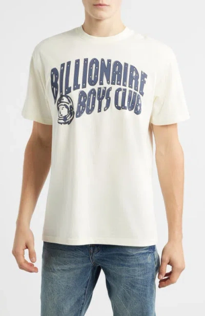 Billionaire Boys Club Curve Logo Graphic Cotton T-shirt In White
