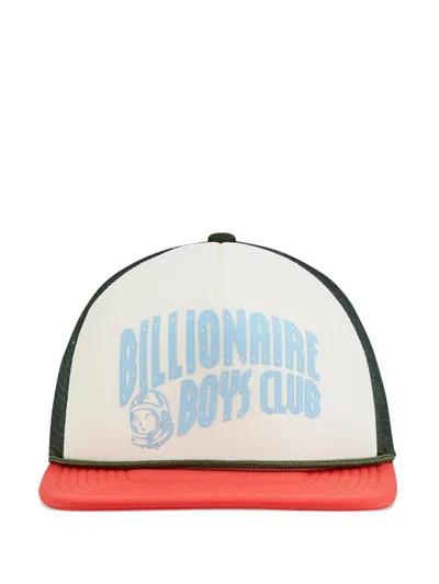 Billionaire Boys Club Curve Trucker Logo-print Cap In Orange