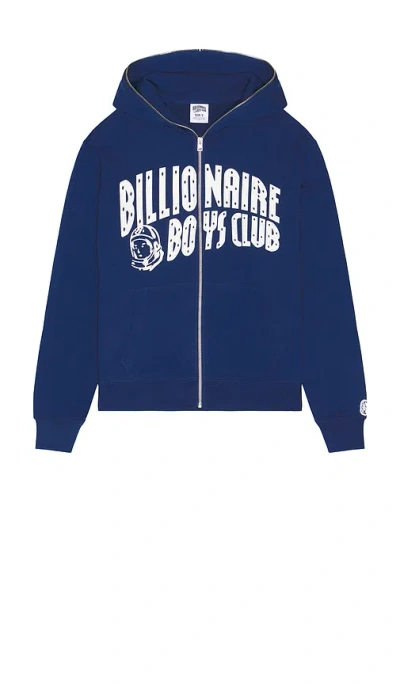 Billionaire Boys Club Curve Zip Hoodie In Blue