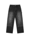 Billionaire Boys Club Diamonds & Dollars Denim Carpenter Pant In Black